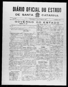 Diário Oficial do Estado de Santa Catarina. Ano 11. N° 2853 de 06/11/1944