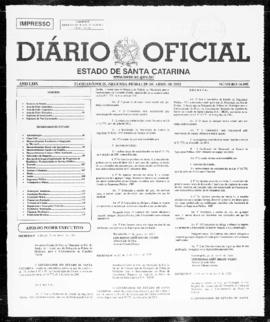 Diário Oficial do Estado de Santa Catarina. Ano 69. N° 16895 de 29/04/2002