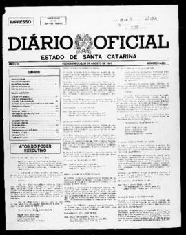 Diário Oficial do Estado de Santa Catarina. Ano 56. N° 14266 de 28/08/1991