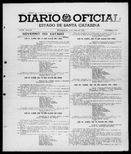Diário Oficial do Estado de Santa Catarina. Ano 29. N° 7054 de 22/05/1962
