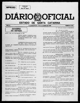 Diário Oficial do Estado de Santa Catarina. Ano 52. N° 12855 de 12/12/1985