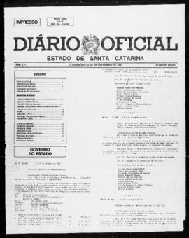 Diário Oficial do Estado de Santa Catarina. Ano 56. N° 14333 de 03/12/1991