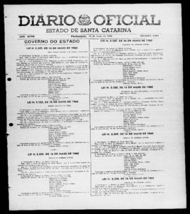 Diário Oficial do Estado de Santa Catarina. Ano 27. N° 6562 de 18/05/1960