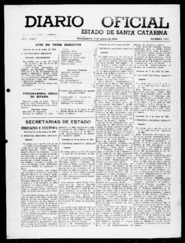 Diário Oficial do Estado de Santa Catarina. Ano 31. N° 7615 de 08/08/1964