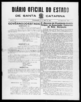 Diário Oficial do Estado de Santa Catarina. Ano 5. N° 1259 de 22/07/1938