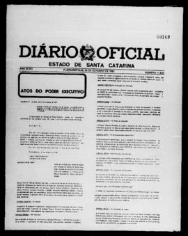Diário Oficial do Estado de Santa Catarina. Ano 47. N° 11833 de 22/10/1981