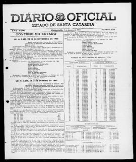 Diário Oficial do Estado de Santa Catarina. Ano 27. N° 6718 de 07/01/1961
