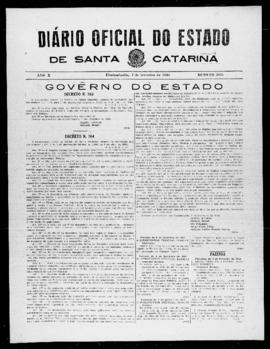 Diário Oficial do Estado de Santa Catarina. Ano 10. N° 2675 de 07/02/1944