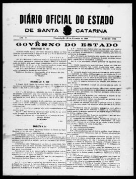 Diário Oficial do Estado de Santa Catarina. Ano 6. N° 1709 de 23/02/1940