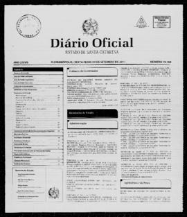 Diário Oficial do Estado de Santa Catarina. Ano 77. N° 19169 de 09/09/2011