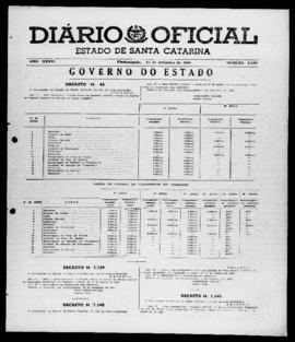 Diário Oficial do Estado de Santa Catarina. Ano 27. N° 6644 de 16/09/1960