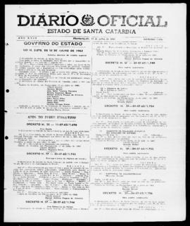 Diário Oficial do Estado de Santa Catarina. Ano 29. N° 7098 de 27/07/1962