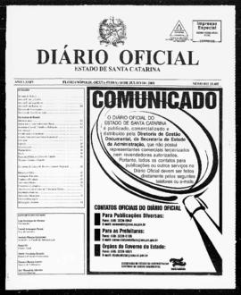 Diário Oficial do Estado de Santa Catarina. Ano 74. N° 18405 de 18/07/2008