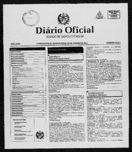 Diário Oficial do Estado de Santa Catarina. Ano 76. N° 19011 de 20/01/2011