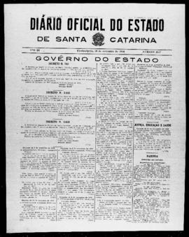 Diário Oficial do Estado de Santa Catarina. Ano 11. N° 2857 de 13/11/1944
