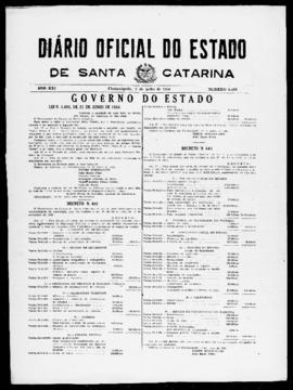 Diário Oficial do Estado de Santa Catarina. Ano 21. N° 5166 de 02/07/1954