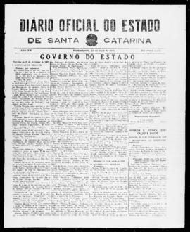 Diário Oficial do Estado de Santa Catarina. Ano 20. N° 4878 de 14/04/1953
