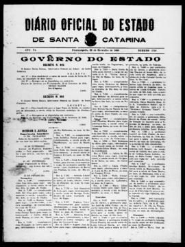 Diário Oficial do Estado de Santa Catarina. Ano 6. N° 1710 de 26/02/1940