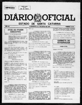 Diário Oficial do Estado de Santa Catarina. Ano 53. N° 13174 de 27/03/1987