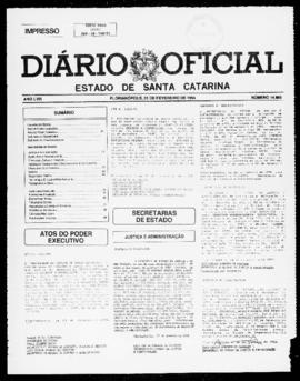 Diário Oficial do Estado de Santa Catarina. Ano 58. N° 14865 de 01/02/1994