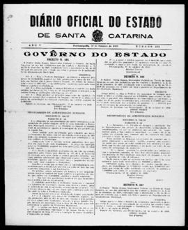 Diário Oficial do Estado de Santa Catarina. Ano 5. N° 1331 de 19/10/1938
