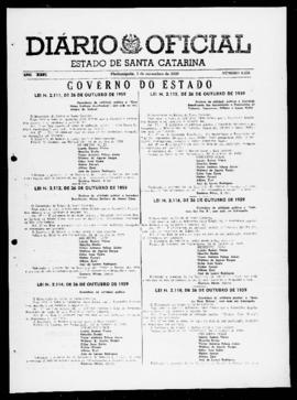 Diário Oficial do Estado de Santa Catarina. Ano 26. N° 6436 de 03/11/1959