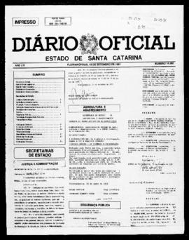 Diário Oficial do Estado de Santa Catarina. Ano 56. N° 14282 de 19/09/1991