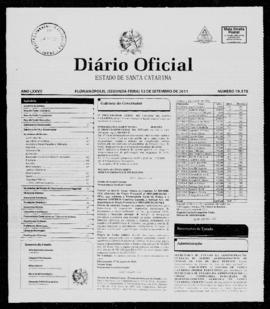 Diário Oficial do Estado de Santa Catarina. Ano 77. N° 19170 de 12/09/2011