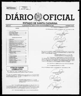 Diário Oficial do Estado de Santa Catarina. Ano 65. N° 16037 de 05/11/1998