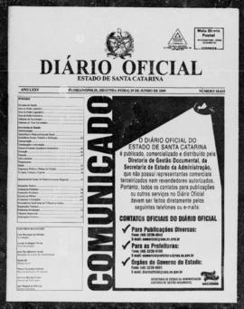 Diário Oficial do Estado de Santa Catarina. Ano 75. N° 18635 de 29/06/2009