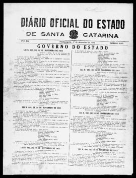 Diário Oficial do Estado de Santa Catarina. Ano 20. N° 5031 de 01/12/1953