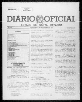 Diário Oficial do Estado de Santa Catarina. Ano 57. N° 14575 de 26/11/1992