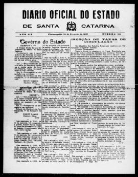 Diário Oficial do Estado de Santa Catarina. Ano 3. N° 861 de 22/02/1937