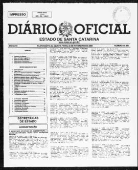 Diário Oficial do Estado de Santa Catarina. Ano 66. N° 16361 de 24/02/2000