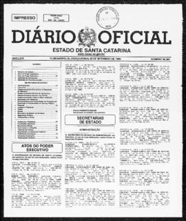 Diário Oficial do Estado de Santa Catarina. Ano 66. N° 16260 de 28/09/1999