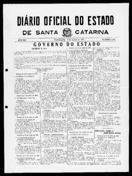 Diário Oficial do Estado de Santa Catarina. Ano 21. N° 5188 de 04/08/1954