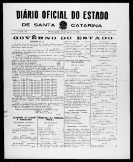 Diário Oficial do Estado de Santa Catarina. Ano 6. N° 1565 de 14/08/1939