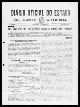 Diário Oficial do Estado de Santa Catarina. Ano 21. N° 5202 de 24/08/1954