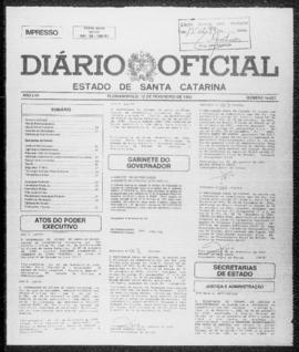 Diário Oficial do Estado de Santa Catarina. Ano 57. N° 14627 de 12/02/1993