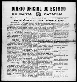 Diário Oficial do Estado de Santa Catarina. Ano 4. N° 910 de 27/04/1937