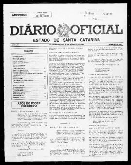 Diário Oficial do Estado de Santa Catarina. Ano 56. N° 14258 de 16/08/1991