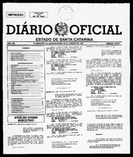 Diário Oficial do Estado de Santa Catarina. Ano 63. N° 15605 de 29/01/1997