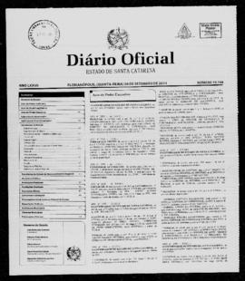 Diário Oficial do Estado de Santa Catarina. Ano 77. N° 19168 de 08/09/2011