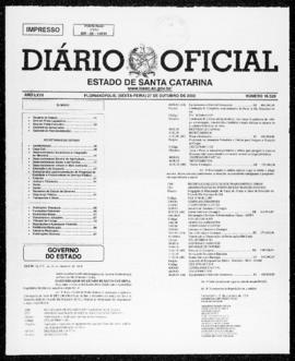 Diário Oficial do Estado de Santa Catarina. Ano 67. N° 16528 de 27/10/2000