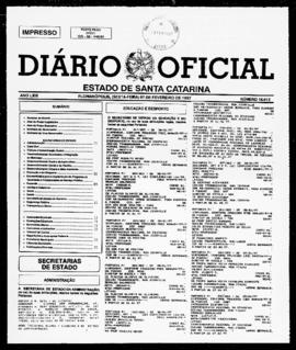 Diário Oficial do Estado de Santa Catarina. Ano 63. N° 15612 de 07/02/1997