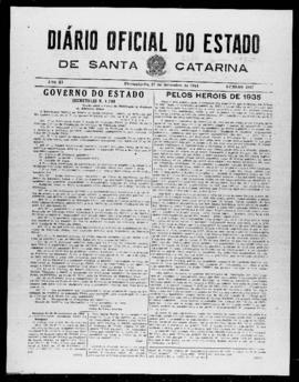 Diário Oficial do Estado de Santa Catarina. Ano 11. N° 2867 de 27/11/1944