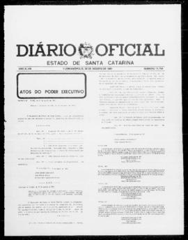 Diário Oficial do Estado de Santa Catarina. Ano 47. N° 11794 de 26/08/1981