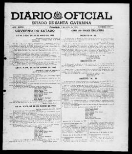 Diário Oficial do Estado de Santa Catarina. Ano 27. N° 6592 de 04/07/1960