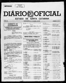Diário Oficial do Estado de Santa Catarina. Ano 53. N° 13177 de 01/04/1987