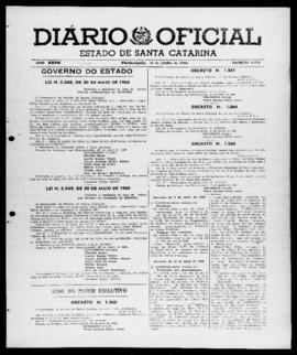 Diário Oficial do Estado de Santa Catarina. Ano 27. N° 6578 de 10/06/1960